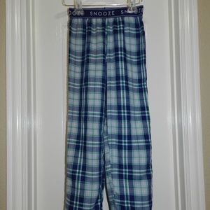 Boys Sleep Pants Plaid Snooze